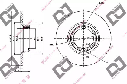 Тормозной диск DJ PARTS BD1787